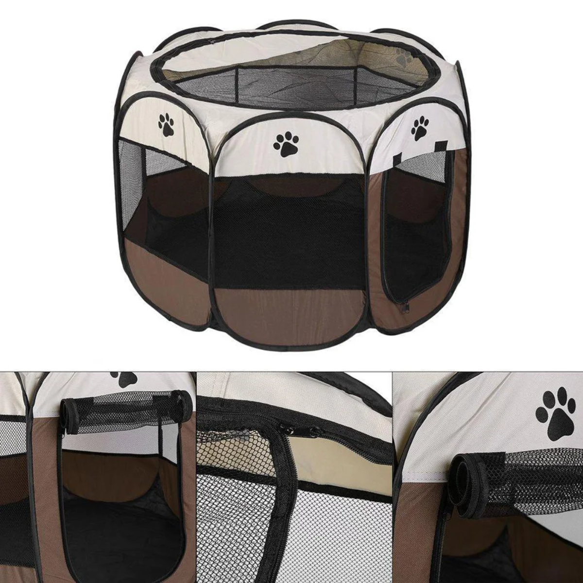 CORRAL PLEGABLE PARA PERROS CÓMODO Y FACIL DE LLEVAR