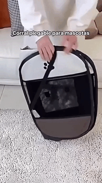 CORRAL PLEGABLE PARA PERROS CÓMODO Y FACIL DE LLEVAR